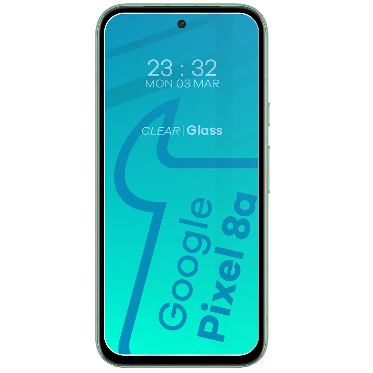 Szkło hartowane Bizon Glass Clear - 3 szt. + obiektyw, Google Pixel 8a